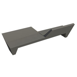 ZB.GA.01 Concrete Bench with Backrest 