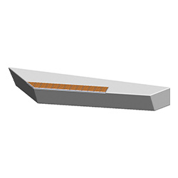 ZB.KN.02 Knife Concrete Bench with Choice of Seat