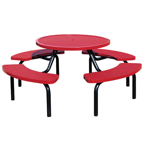 Round Modular 4-Bench Table