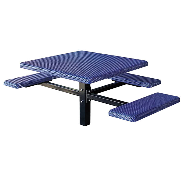 Square 3-Bench Inground Mount ADA Compliant Table