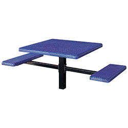 MF1062 Square 2-Bench Inground Mount ADA Compliant Table