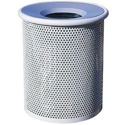 MF3001 Classic Steel Trash Receptacle with Aluminum Funnel Top