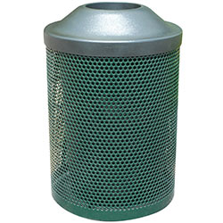 MF3008 Classic Steel Trash Receptacle with Plastic Pitch-In Top