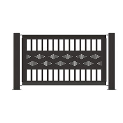 MF5046 Band Design Full Fence Panel