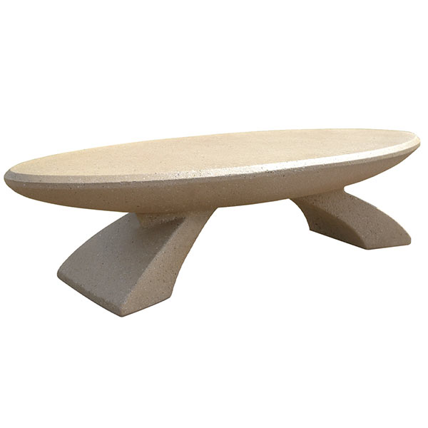 Oval Concrete Bench