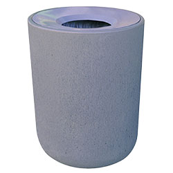 TF1085 Concrete Trash Receptacle with Aluminum Top