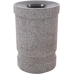 TF1135 Concrete Trash Receptacle with Aluminum Top