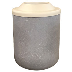 TF1160 Concrete Trash Receptacle with Pitch-In Plastic Top