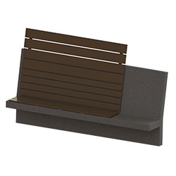 ZB.TO.07 Vent Concrete Bench with Seat