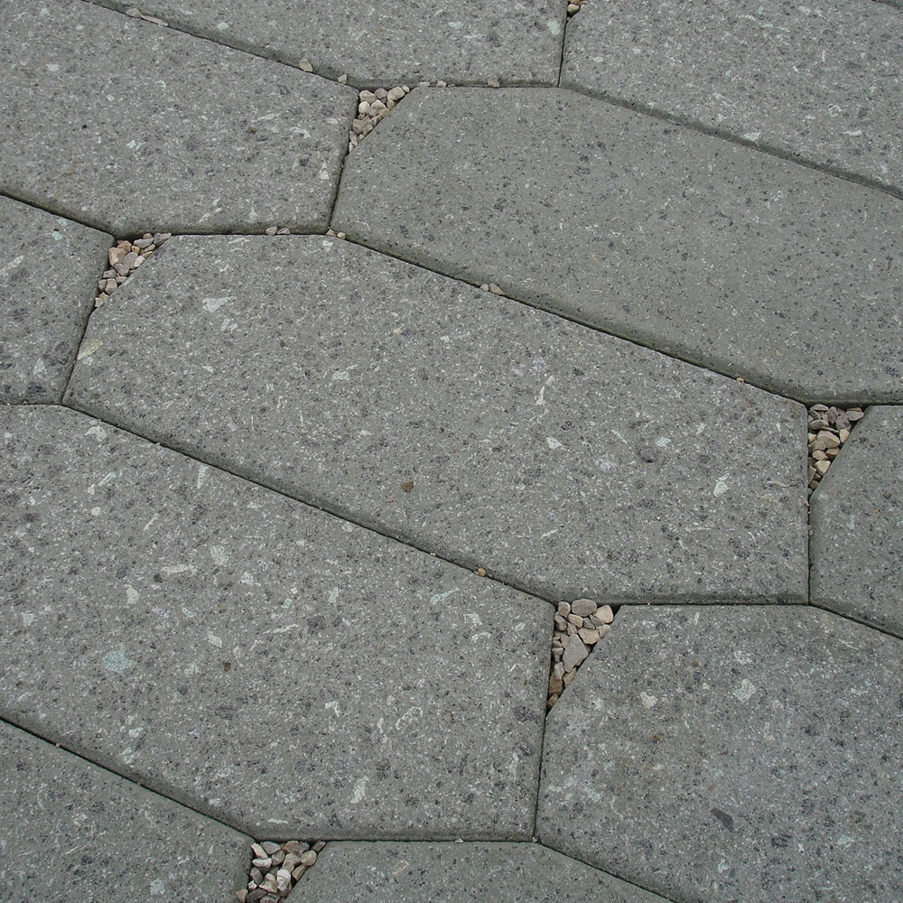 A close-up image of permeable pavers.