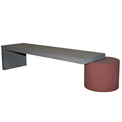 WS126 Floating Concrete Bench