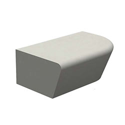 ZB.CE.03 Curved Edge Concrete Bench