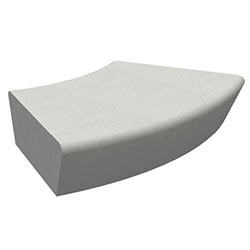 ZB.CE.17 Curved Concrete Bench