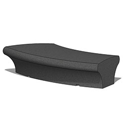 ZB.BD.01 Buda Curved Concrete Bench