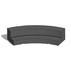 ZB.LO.01 London Curved Concrete Bench
