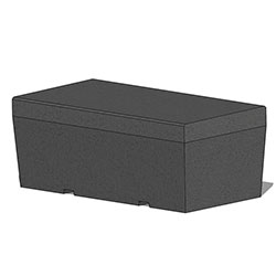 ZB.PR.07 Parlement Left End Concrete Bench