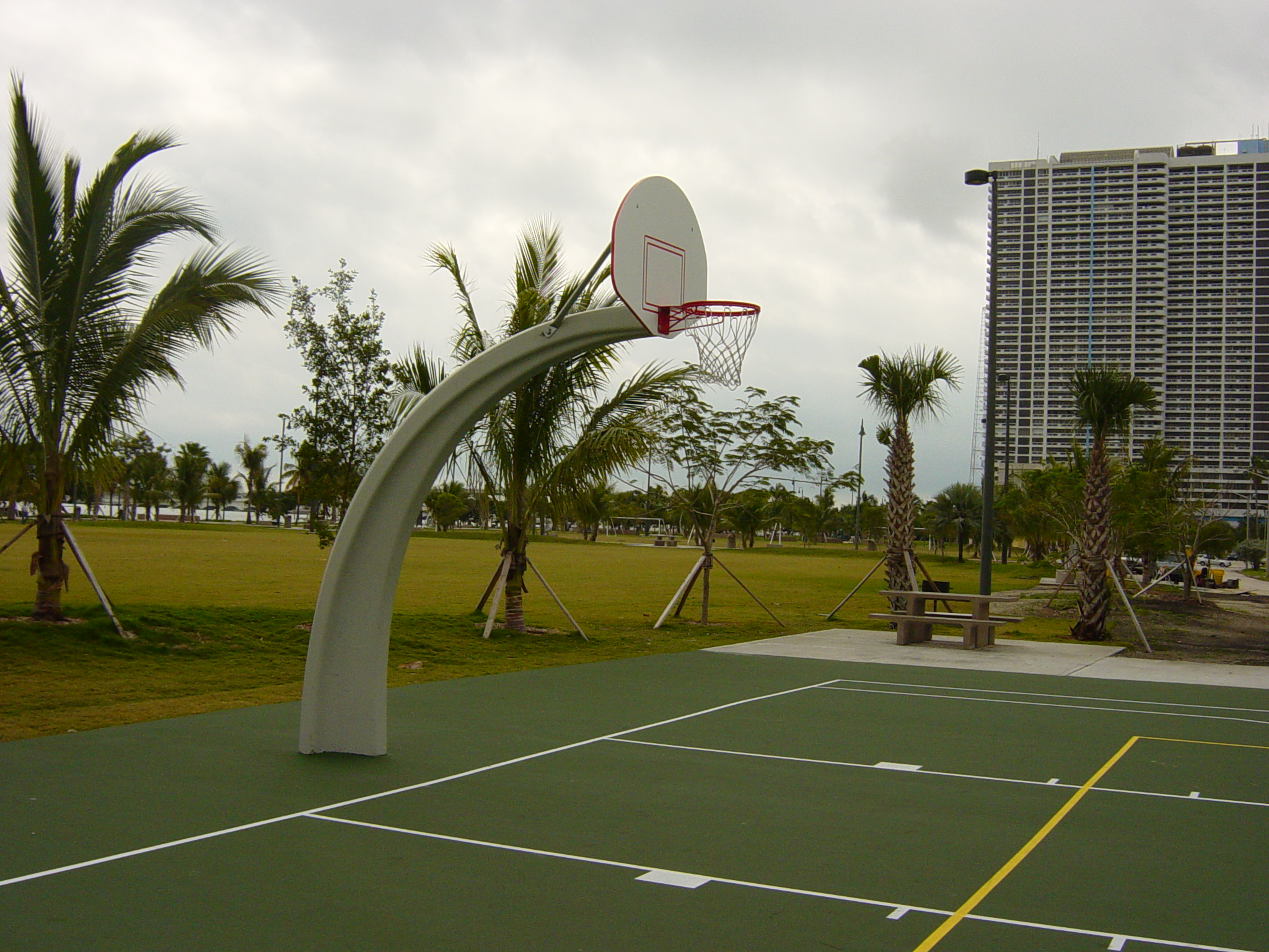 Margaret Pace Park basketball court in Miami, FL
